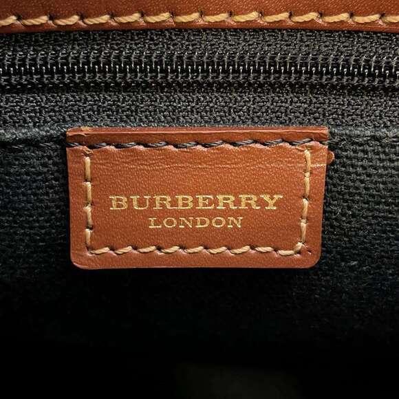 Burberry Check Leather Handbag Bag - Picture 11 of 11